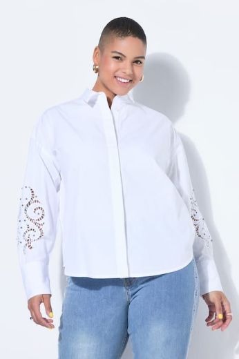 Moda za polnejše Košulja dugih rukava šireg kroja plus velikost, xxl, Ulla Popken in Johann Popken (JP1880)