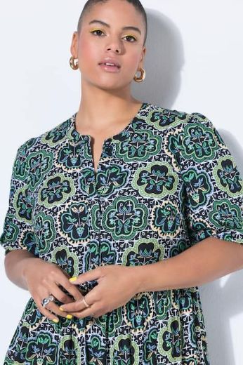 Moda za polnejše Haljina maxi kratkih rukava A kroja plus velikost, xxl, Ulla Popken in Johann Popken (JP1880)