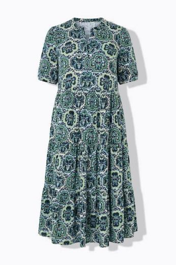 Moda za polnejše Haljina maxi kratkih rukava A kroja plus velikost, xxl, Ulla Popken in Johann Popken (JP1880)