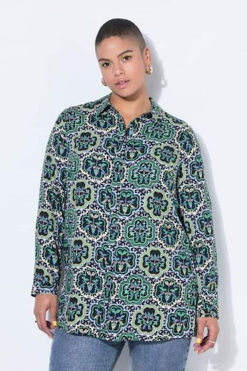 Moda za polnejše Košulja dugih rukava ravnog kroja plus velikost, xxl, Ulla Popken in Johann Popken (JP1880)