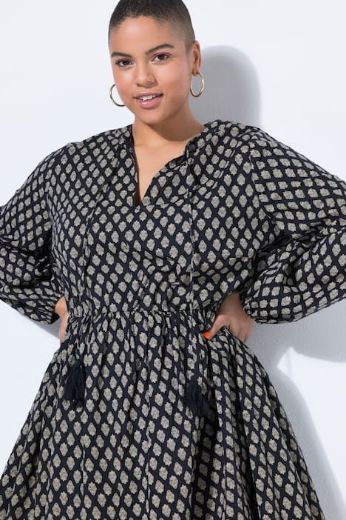 Moda za polnejše Haljina dugih rukava plus velikost, xxl, Ulla Popken in Johann Popken (JP1880)