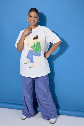 Moda za polnejše Majica kratkih rukava šireg kroja plus velikost, xxl, Ulla Popken in Johann Popken (JP1880)