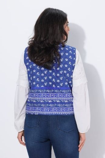 Moda za polnejše Prsluk na vezanje s cvjetnim uzorkom plus velikost, xxl, Ulla Popken in Johann Popken (JP1880)