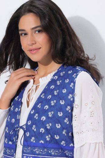 Moda za polnejše Prsluk na vezanje s cvjetnim uzorkom plus velikost, xxl, Ulla Popken in Johann Popken (JP1880)