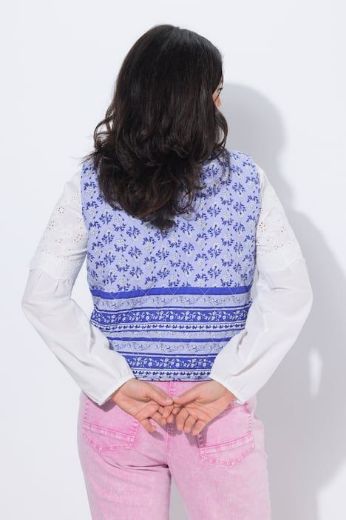 Moda za polnejše Prsluk na vezanje s cvjetnim uzorkom plus velikost, xxl, Ulla Popken in Johann Popken (JP1880)