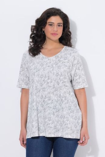 Moda za polnejše Majica kratkih rukava A kroja plus velikost, xxl, Ulla Popken in Johann Popken (JP1880)