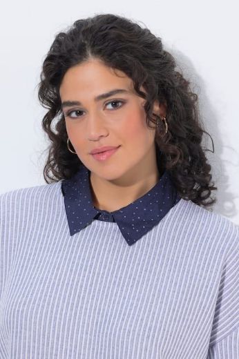 Moda za polnejše Bluza skraćeni model za slojevito oblaćenje plus velikost, xxl, Ulla Popken in Johann Popken (JP1880)