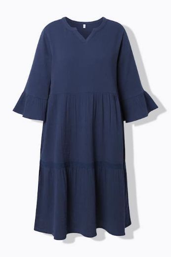 Moda za polnejše Haljina 3/4 rukava A kroja plus velikost, xxl, Ulla Popken in Johann Popken (JP1880)