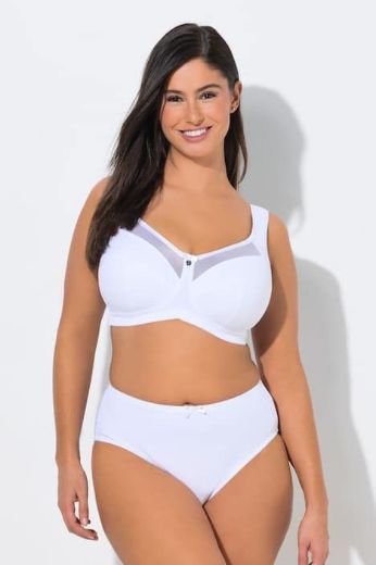 Moda za polnejše Grudnjak bez žice mrežastog obruba plus velikost, xxl, Ulla Popken in Johann Popken (JP1880)