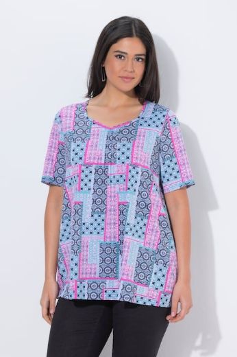 Moda za polnejše Majica kratkih rukava A kroja plus velikost, xxl, Ulla Popken in Johann Popken (JP1880)