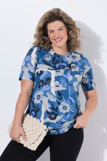 Moda za polnejše Majica kratkih rukava plus velikost, xxl, Ulla Popken in Johann Popken (JP1880)