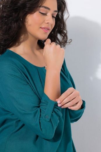 Moda za polnejše Bluza 3/4 rukava plus velikost, xxl, Ulla Popken in Johann Popken (JP1880)