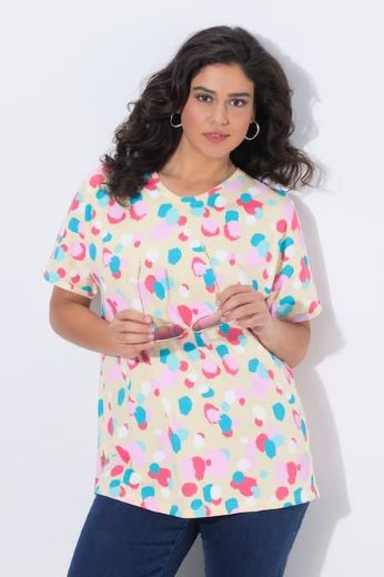 Moda za polnejše Majica kratkih rukava šireg kroja plus velikost, xxl, Ulla Popken in Johann Popken (JP1880)