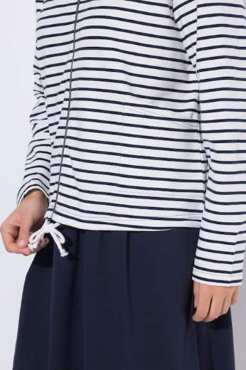 Moda za polnejše Majica dugih rukava s patentnim zatvaračem i kapuljačom plus velikost, xxl, Ulla Popken in Johann Popken (JP1880)