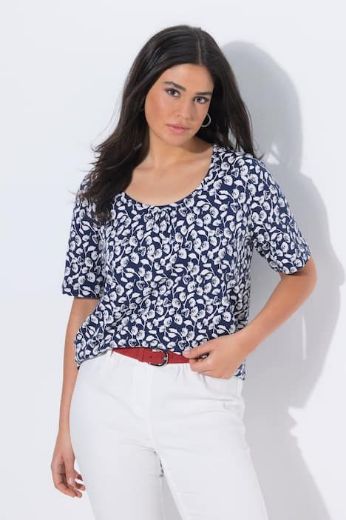 Moda za polnejše Majica kratkih rukava plus velikost, xxl, Ulla Popken in Johann Popken (JP1880)