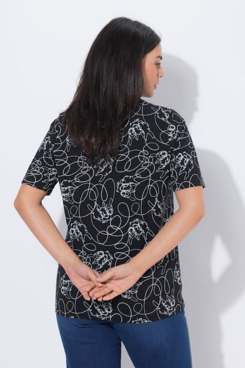 Moda za polnejše Majica kratkih rukava V izreza plus velikost, xxl, Ulla Popken in Johann Popken (JP1880)