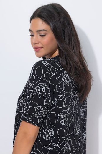 Moda za polnejše Majica kratkih rukava V izreza plus velikost, xxl, Ulla Popken in Johann Popken (JP1880)