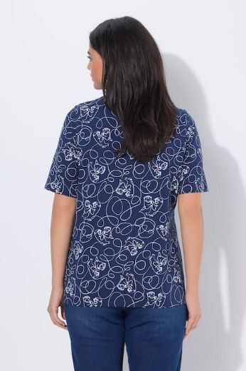 Moda za polnejše Majica kratkih rukava V izreza plus velikost, xxl, Ulla Popken in Johann Popken (JP1880)