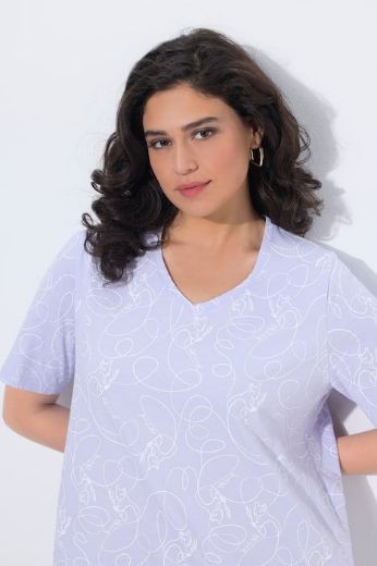 Moda za polnejše Majica kratkih rukava V izreza plus velikost, xxl, Ulla Popken in Johann Popken (JP1880)