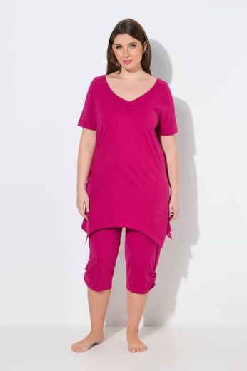 Moda za polnejše Pidžama kratkih rukava i dugih nogavica plus velikost, xxl, Ulla Popken in Johann Popken (JP1880)