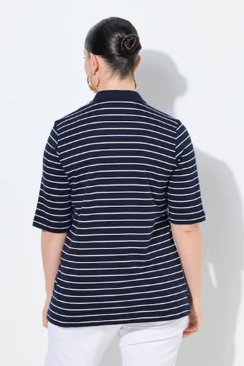 Moda za polnejše Majica kratkih rukava pamučna s kragnom plus velikost, xxl, Ulla Popken in Johann Popken (JP1880)