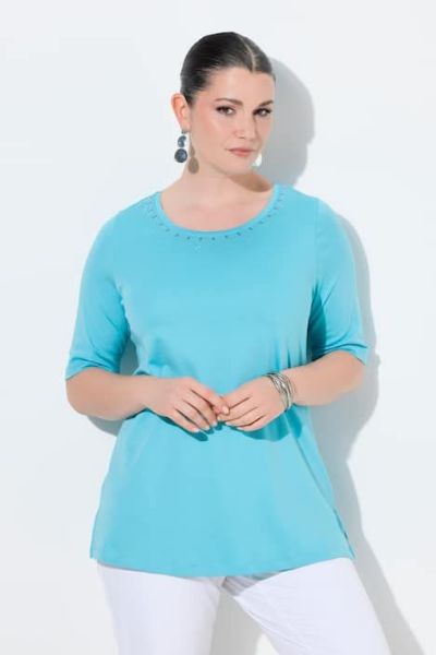 Slika Majica kratkih rukava s ukrasima pamučna