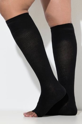 Moda za polnejše Štrample bez prstiju plus velikost, xxl, Ulla Popken in Johann Popken (JP1880)