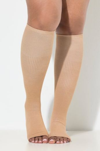 Moda za polnejše Štrample bez prstiju plus velikost, xxl, Ulla Popken in Johann Popken (JP1880)