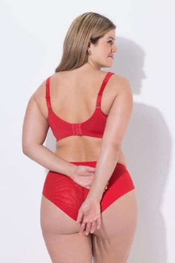 Moda za polnejše Grudnjak reljefni bez žice plus velikost, xxl, Ulla Popken in Johann Popken (JP1880)