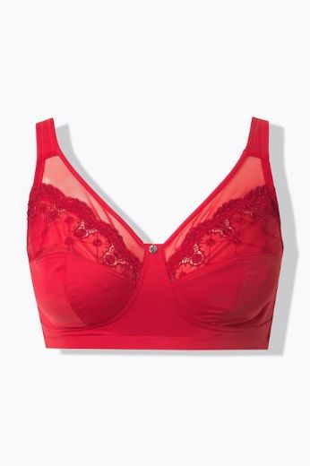 Moda za polnejše Grudnjak reljefni bez žice plus velikost, xxl, Ulla Popken in Johann Popken (JP1880)