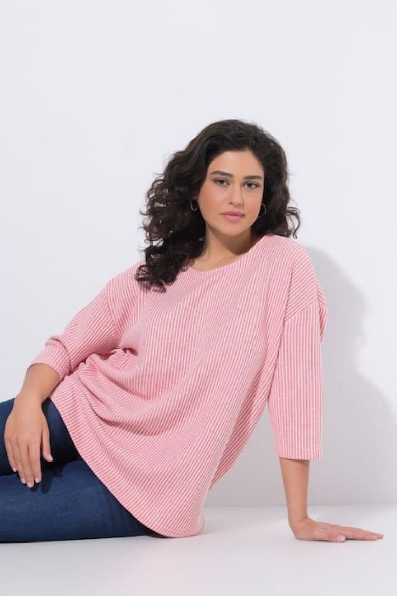 Moda za polnejše Pulover rukavi 3/4 plus velikost, xxl, Ulla Popken in Johann Popken (JP1880)