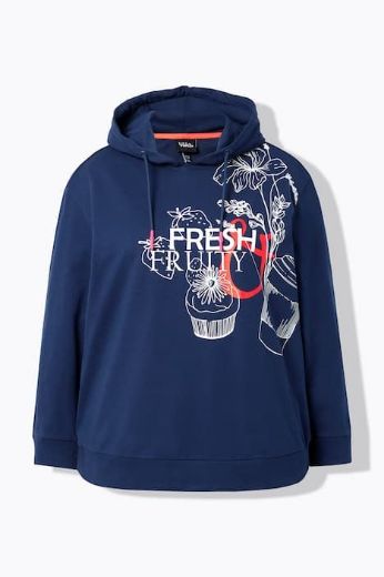 Moda za polnejše Majica dugih rukava s kapuljačom plus velikost, xxl, Ulla Popken in Johann Popken (JP1880)