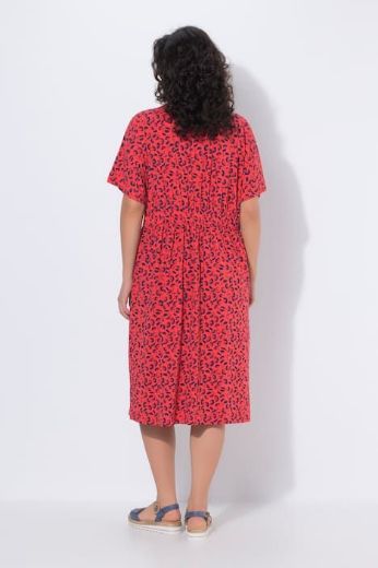 Moda za polnejše Haljina midi kratkih rukava plus velikost, xxl, Ulla Popken in Johann Popken (JP1880)