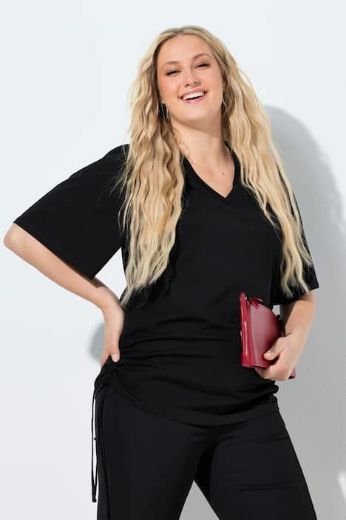 Moda za polnejše Majica kratkih rukava V izreza plus velikost, xxl, Ulla Popken in Johann Popken (JP1880)