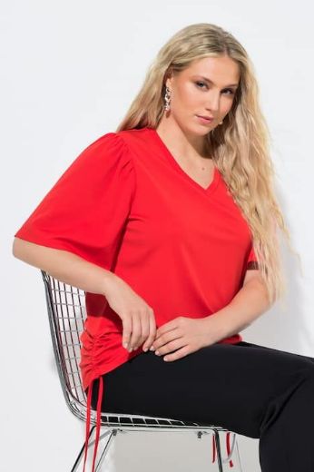 Moda za polnejše Majica kratkih rukava V izreza plus velikost, xxl, Ulla Popken in Johann Popken (JP1880)