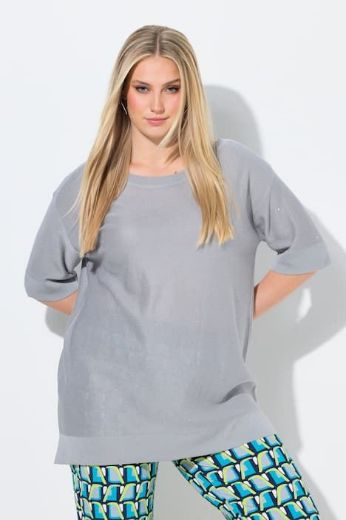 Moda za polnejše Pulover kratkih rukava šireg kroja plus velikost, xxl, Ulla Popken in Johann Popken (JP1880)