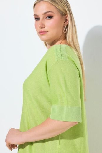 Moda za polnejše Pulover kratkih rukava šireg kroja plus velikost, xxl, Ulla Popken in Johann Popken (JP1880)