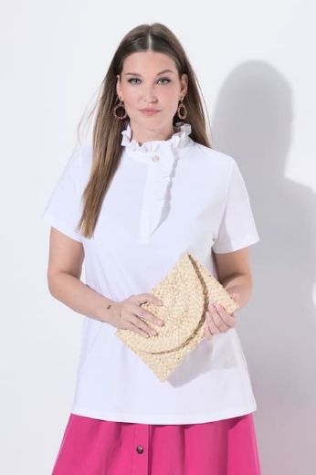 Moda za polnejše Majica kratkih rukava s ukrasom plus velikost, xxl, Ulla Popken in Johann Popken (JP1880)