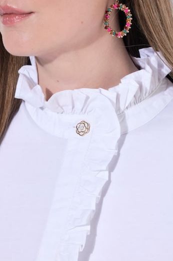 Moda za polnejše Majica kratkih rukava s ukrasom plus velikost, xxl, Ulla Popken in Johann Popken (JP1880)