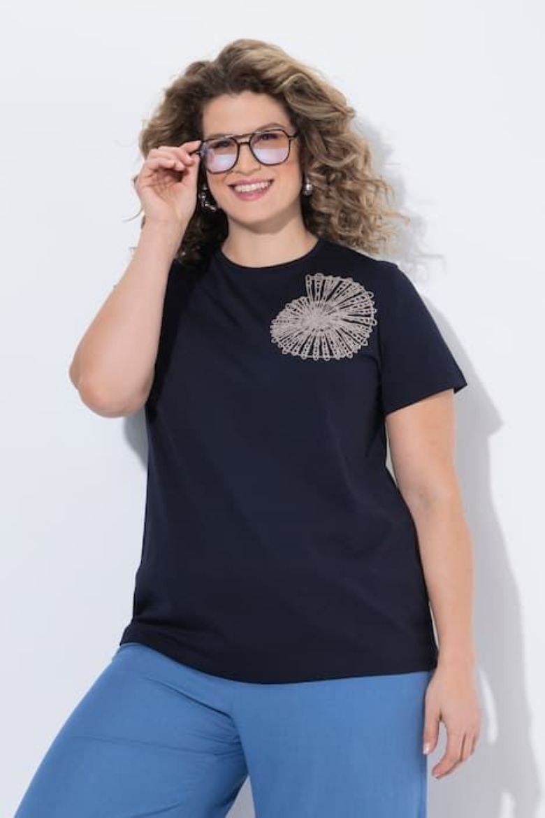 Moda za polnejše Majica kratkih rukava plus velikost, xxl, Ulla Popken in Johann Popken (JP1880)