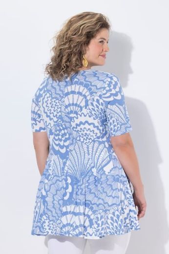 Moda za polnejše Majica kratkih rukava s izrezom plus velikost, xxl, Ulla Popken in Johann Popken (JP1880)