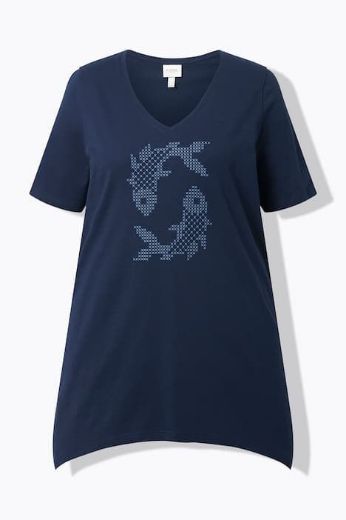 Moda za polnejše Majica kratkih rukava pamučna plus velikost, xxl, Ulla Popken in Johann Popken (JP1880)