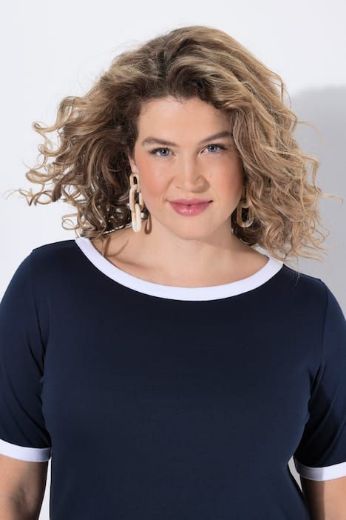 Moda za polnejše Haljina bez rukava s ukrasnim obrubom plus velikost, xxl, Ulla Popken in Johann Popken (JP1880)