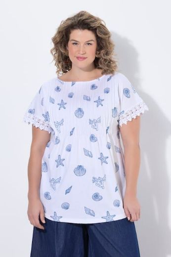 Moda za polnejše Majica kratkih rukava pamučna plus velikost, xxl, Ulla Popken in Johann Popken (JP1880)