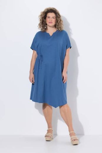 Moda za polnejše Haljina midi kratkih rukava pamučna plus velikost, xxl, Ulla Popken in Johann Popken (JP1880)