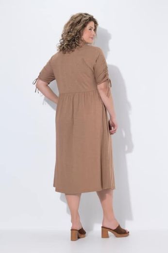 Moda za polnejše Haljina midi kratkih rukava s ukrasima pamučna plus velikost, xxl, Ulla Popken in Johann Popken (JP1880)