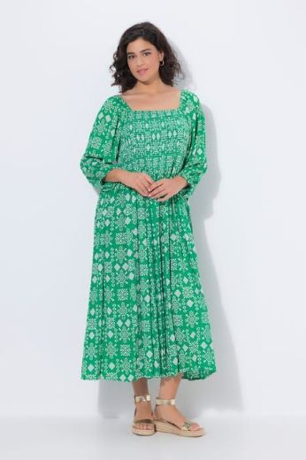 Moda za polnejše Haljina midi 3/4 rukavi plus velikost, xxl, Ulla Popken in Johann Popken (JP1880)