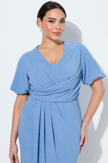 Moda za polnejše Haljina maxi kratkih rukava omotanog izgleda plus velikost, xxl, Ulla Popken in Johann Popken (JP1880)