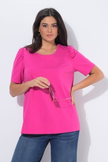 Moda za polnejše Majica kratkih rukava A kroja okruglog izreza plus velikost, xxl, Ulla Popken in Johann Popken (JP1880)