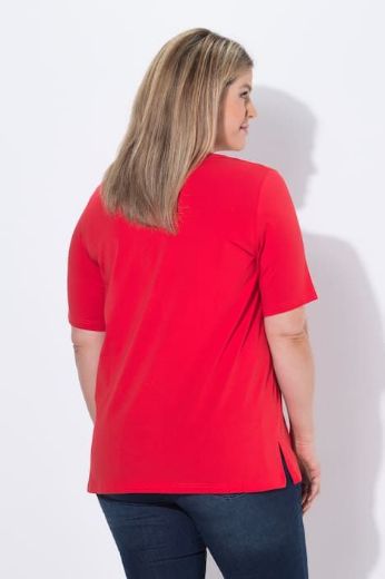 Moda za polnejše Majica kratkih rukava četvrtasti izrez plus velikost, xxl, Ulla Popken in Johann Popken (JP1880)